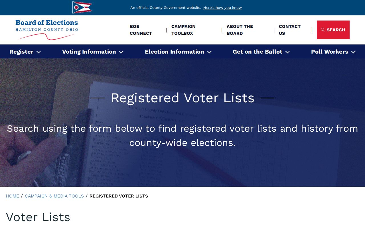 Springfield Township neighbors Hamilton County voter-list access