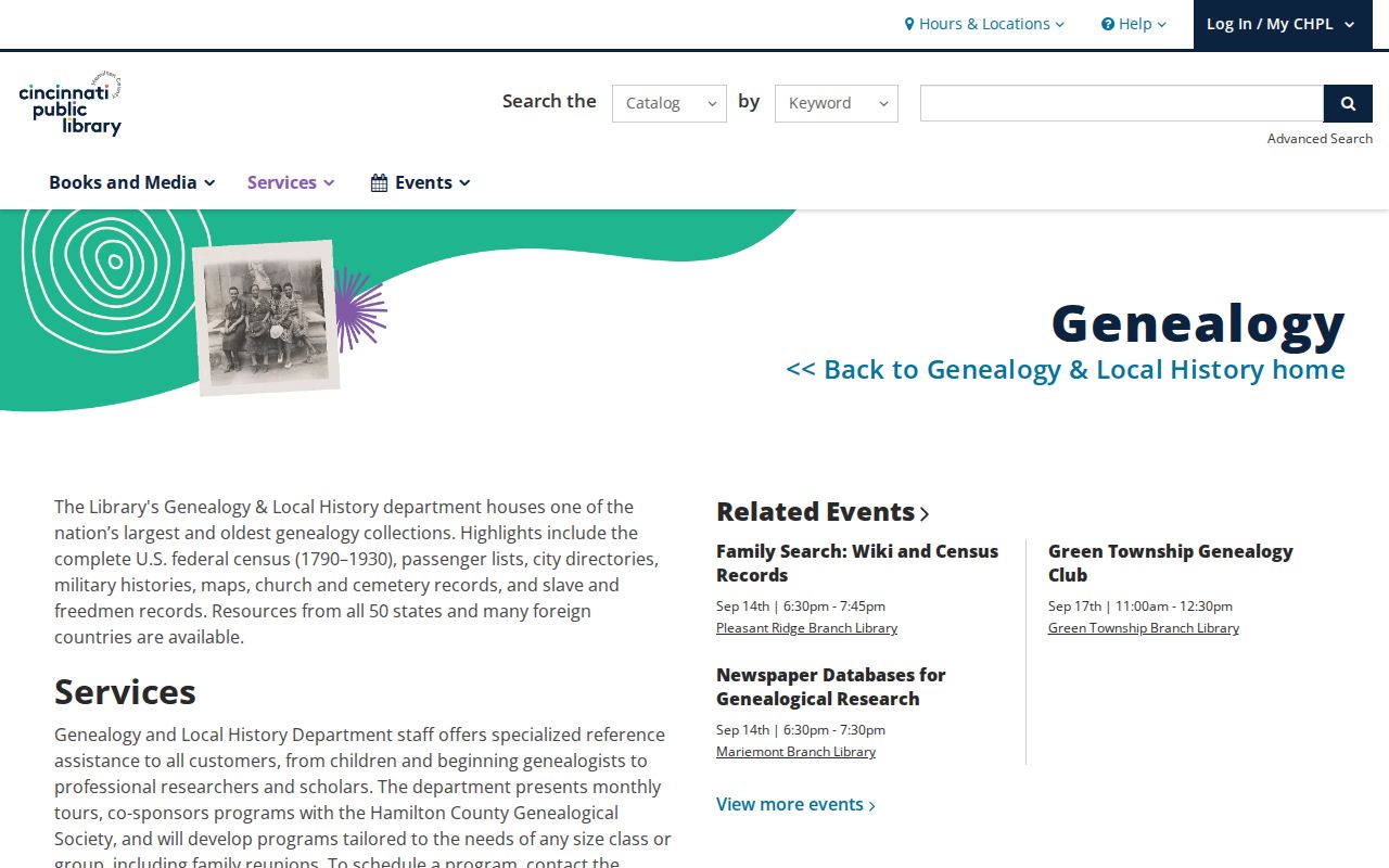 Springfield Township residents directory CHPL genealogy and local history