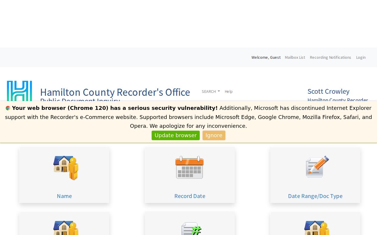 Springfield Township residents directory Recorder Acclaim document search